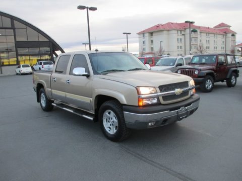 Sandstone Metallic Chevrolet Silverado 1500 LT Crew Cab 4x4.  Click to enlarge.