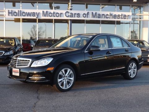 Black Mercedes-Benz C 300 4Matic Sport.  Click to enlarge.