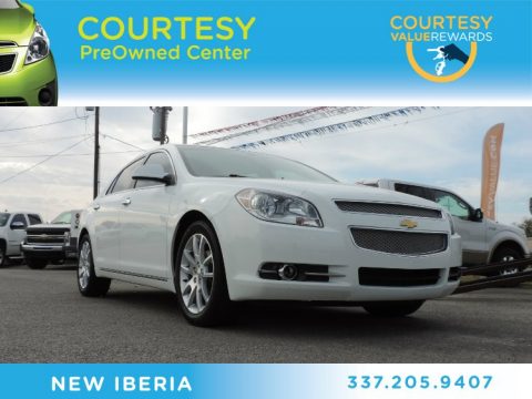 Summit White Chevrolet Malibu LTZ.  Click to enlarge.