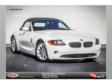 Alpine White BMW Z4 2.5i Roadster.  Click to enlarge.