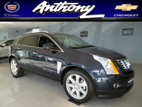 Sapphire Blue Metallic Cadillac SRX Performance AWD.  Click to enlarge.