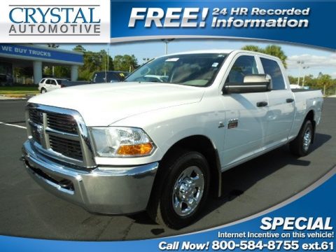 Bright White Dodge Ram 2500 HD ST Crew Cab.  Click to enlarge.