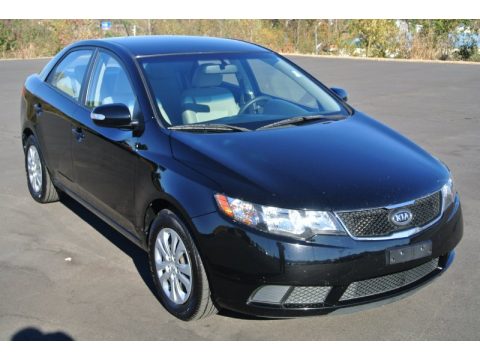 Ebony Black Kia Forte EX.  Click to enlarge.