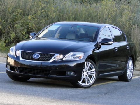 Obsidian Black Lexus GS 450h Hybrid.  Click to enlarge.