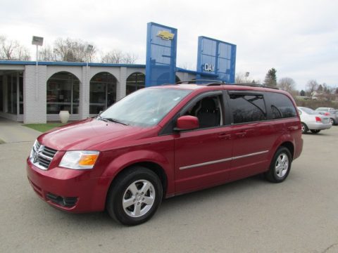Deep Cherry Red Crystal Pearl Dodge Grand Caravan SXT.  Click to enlarge.