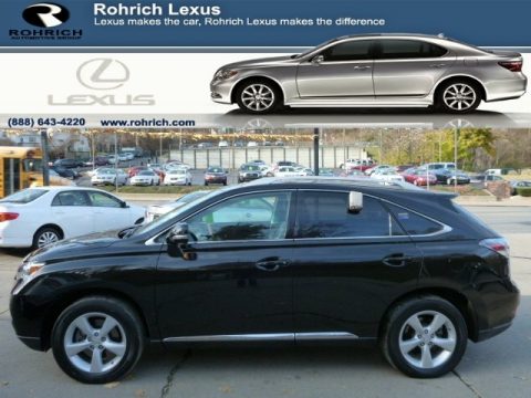 Obsidian Black Lexus RX 350 AWD.  Click to enlarge.