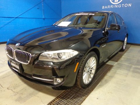 Black Sapphire Metallic BMW 5 Series 535i xDrive Sedan.  Click to enlarge.
