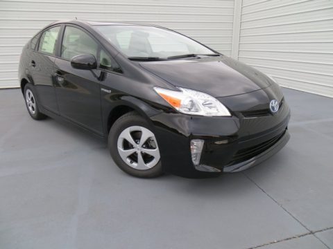 Black Toyota Prius Two Hybrid.  Click to enlarge.