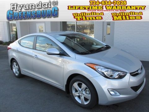 Silver Hyundai Elantra GLS.  Click to enlarge.