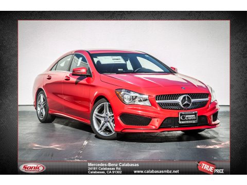 Jupiter Red Mercedes-Benz CLA 250.  Click to enlarge.