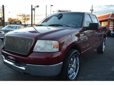 Dark Toreador Red Metallic Ford F150 XLT SuperCrew.  Click to enlarge.