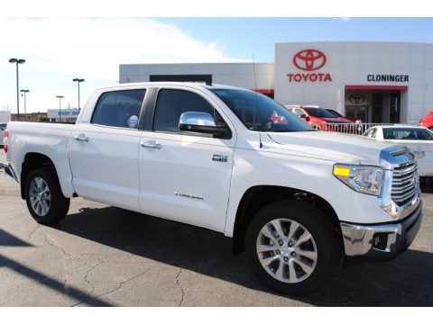 Super White Toyota Tundra Limited Crewmax.  Click to enlarge.