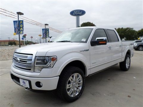 White Platinum Ford F150 Platinum SuperCrew 4x4.  Click to enlarge.