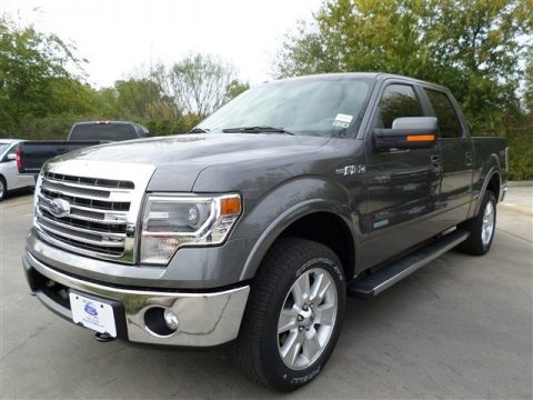 Sterling Gray Metallic Ford F150 Lariat SuperCrew 4x4.  Click to enlarge.