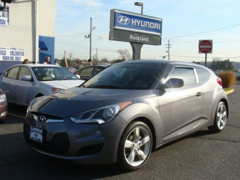 Triathlon Gray Hyundai Veloster .  Click to enlarge.