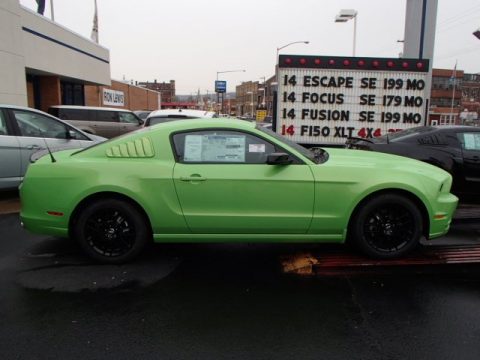 Gotta Have it Green Ford Mustang V6 Coupe.  Click to enlarge.