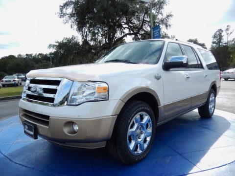 White Platinum Ford Expedition EL King Ranch.  Click to enlarge.