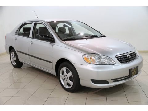 Silver Streak Mica Toyota Corolla CE.  Click to enlarge.