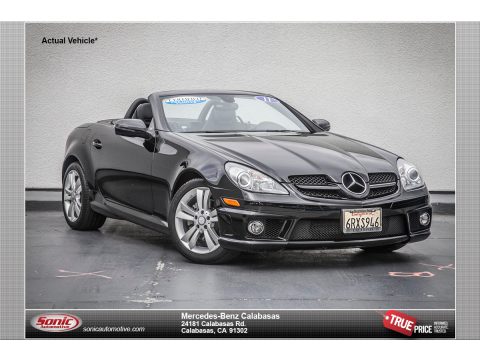 Black Mercedes-Benz SLK 300 Roadster. Click to enlarge. Black Mercedes-Benz SLK 300 Roadster. Click to enlarge.