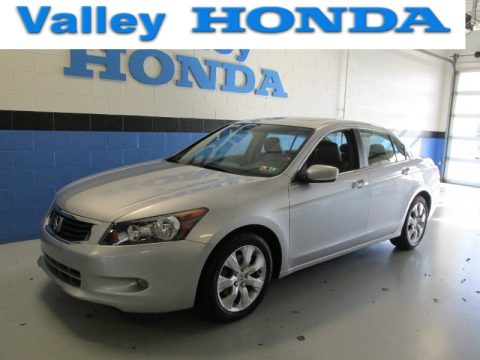 Alabaster Silver Metallic Honda Accord EX-L V6 Sedan.  Click to enlarge.