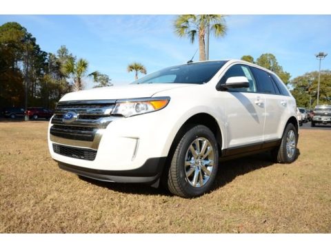 White Suede Ford Edge SEL.  Click to enlarge.