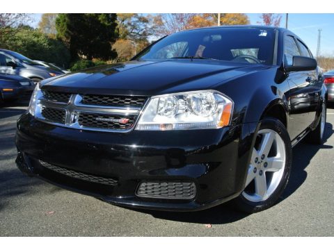 Black Dodge Avenger SE.  Click to enlarge.
