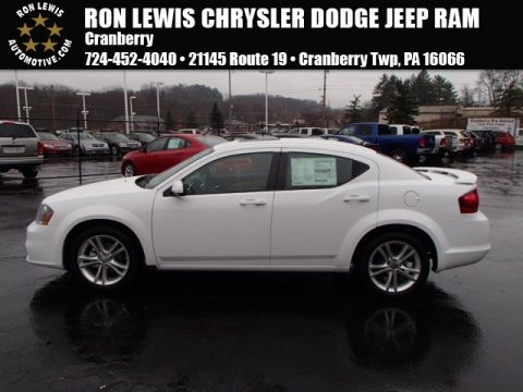 Bright White Dodge Avenger SXT.  Click to enlarge.