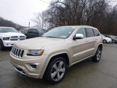 Cashmere Pearl Jeep Grand Cherokee Overland 4x4.  Click to enlarge.