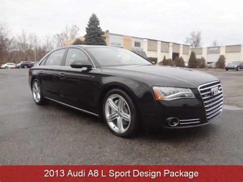 Phantom Black Pearl Effect Audi A8 L 3.0T quattro.  Click to enlarge.