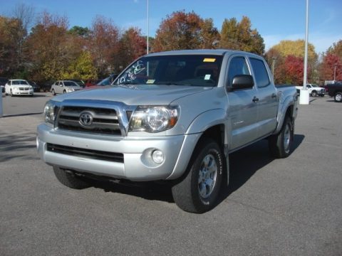 Silver Streak Mica Toyota Tacoma V6 PreRunner TRD Double Cab.  Click to enlarge.