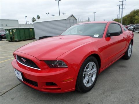 Race Red Ford Mustang V6 Coupe.  Click to enlarge.