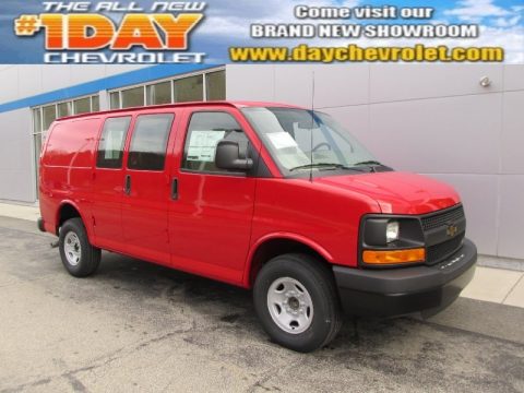 Victory Red Chevrolet Express 2500 Cargo WT.  Click to enlarge.