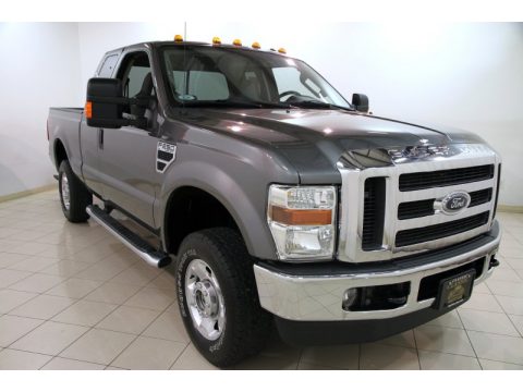 Sterling Gray Metallic Ford F250 Super Duty XLT SuperCab 4x4.  Click to enlarge.