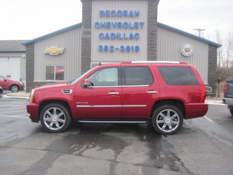 Crystal Red Tintcoat Cadillac Escalade Luxury AWD.  Click to enlarge.
