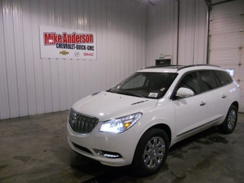 White Opal Buick Enclave Leather.  Click to enlarge.