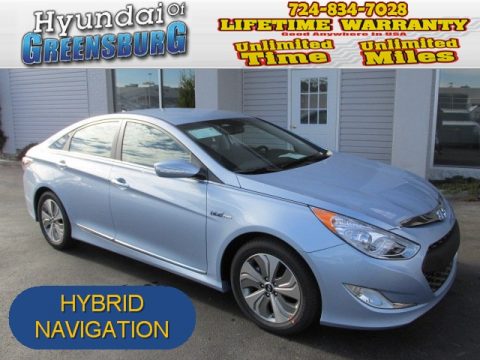Blue Sky Metallic Hyundai Sonata Hybrid Limited.  Click to enlarge.