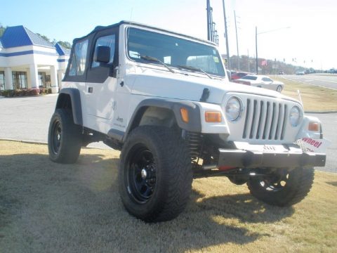 Stone White Jeep Wrangler SE 4x4.  Click to enlarge.