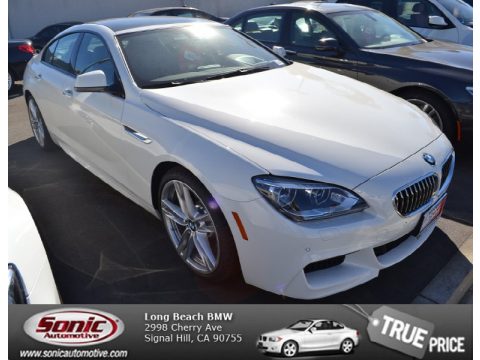 Alpine White BMW 6 Series 640i Gran Coupe.  Click to enlarge.