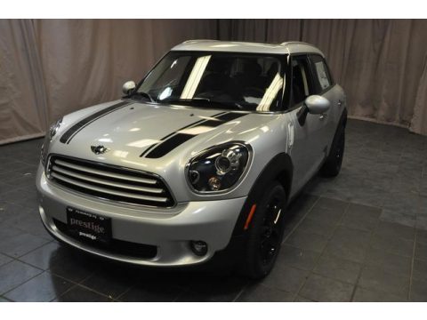 Crystal Silver Metallic Mini Cooper Countryman.  Click to enlarge.