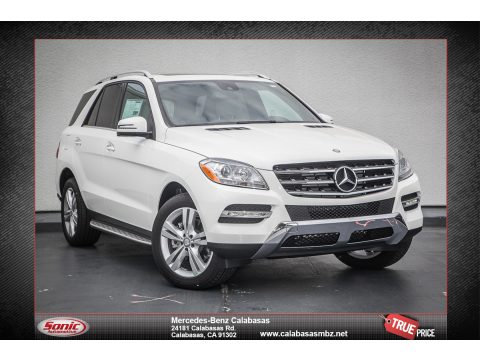 Polar White Mercedes-Benz ML 350 BlueTEC 4Matic.  Click to enlarge.