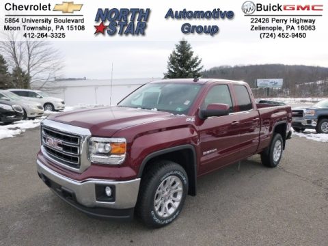 Sonoma Red Metallic GMC Sierra 1500 SLE Double Cab 4x4.  Click to enlarge.