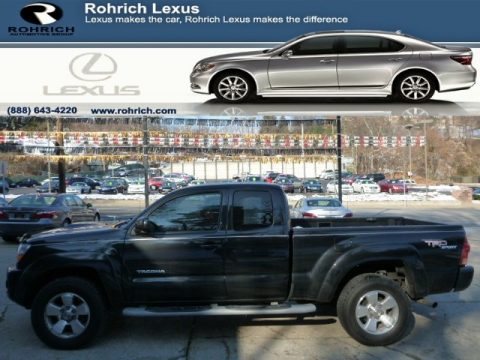 Black Sand Pearl Toyota Tacoma V6 TRD Sport Access Cab 4x4. Click to enlarge. Black Sand Pearl Toyota Tacoma V6 TRD Sport Access Cab 4x4. Click to enlarge.