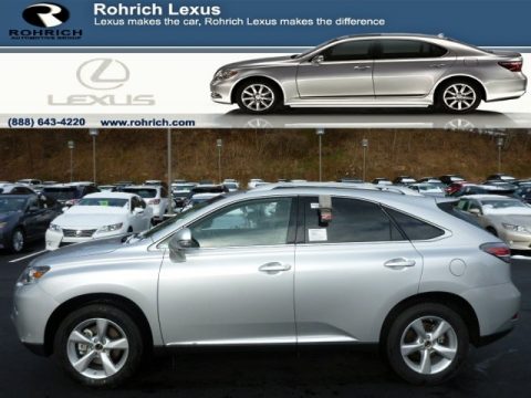 Silver Lining Metallic Lexus RX 350 AWD.  Click to enlarge.