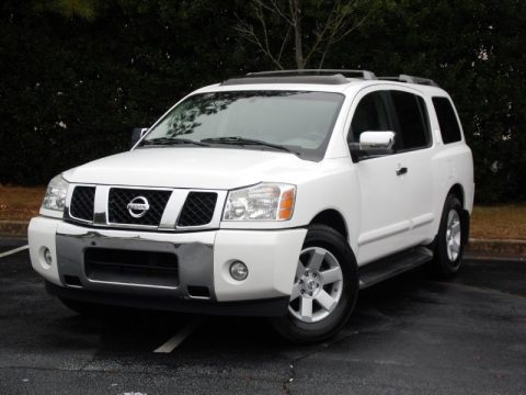 Blizzard White Nissan Armada SE.  Click to enlarge.
