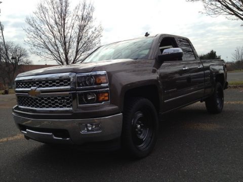 Brownstone Metallic Chevrolet Silverado 1500 LTZ Double Cab 4x4.  Click to enlarge.