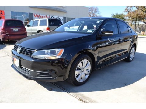 Black Volkswagen Jetta SE Sedan.  Click to enlarge.