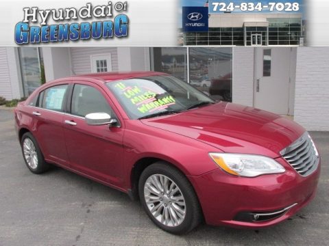 Deep Cherry Red Crystal Pearl Chrysler 200 Limited.  Click to enlarge.