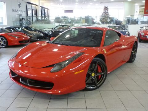 Rosso Corsa (Red) Ferrari 458 Italia.  Click to enlarge.