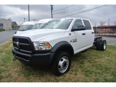 Bright White Ram 5500 SLT Crew Cab 4x4 Chassis.  Click to enlarge.