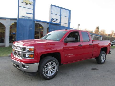 Victory Red Chevrolet Silverado 1500 LT Double Cab 4x4.  Click to enlarge.